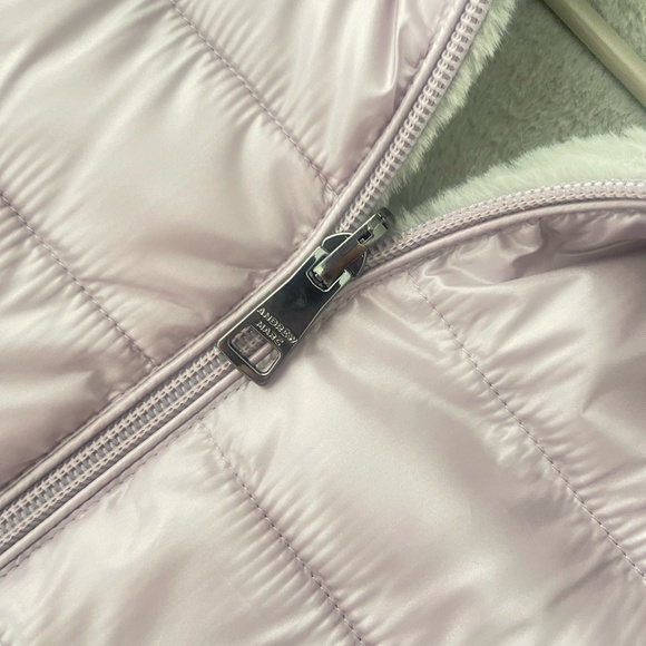 Andrew Marc Ladies' Ultra Soft Attached Hood Reversible Jacket Shine Lavende - Picture 11 of 14